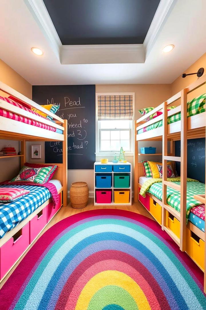 Playful Bunk Room for Siblings - 30 bunk room ideas