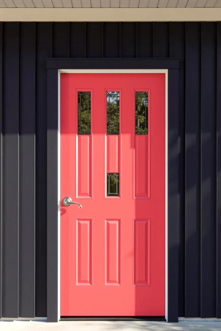 Playful Coral - 30 Mid Century Front Door Colors