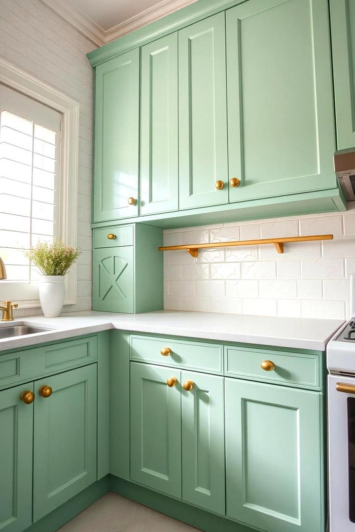 Playful Mint Refresh - 21 Kitchen Cabinet Color Ideas