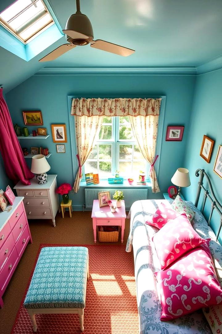 Playful Mix of Accessories - 30 Duck Egg Blue Bedroom Ideas