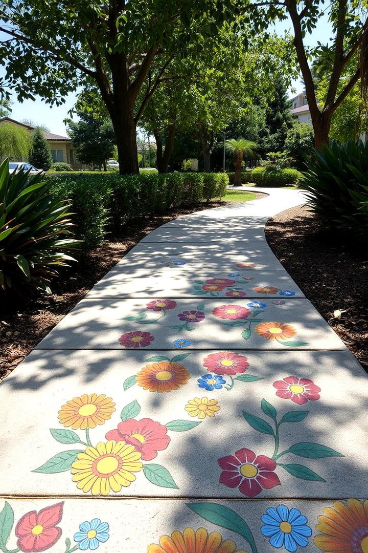 Playful Pathway Art - 30 Front Yard Landscaping Ideas