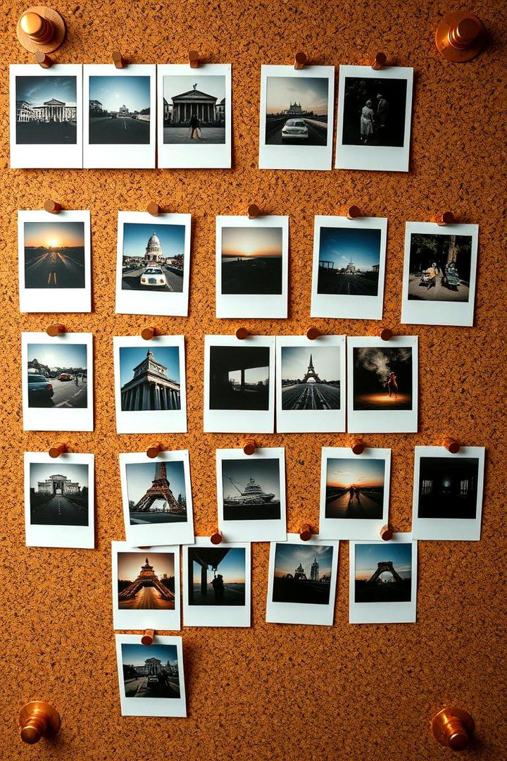 Polaroid Gallery Board - 30 Photo Display Ideas