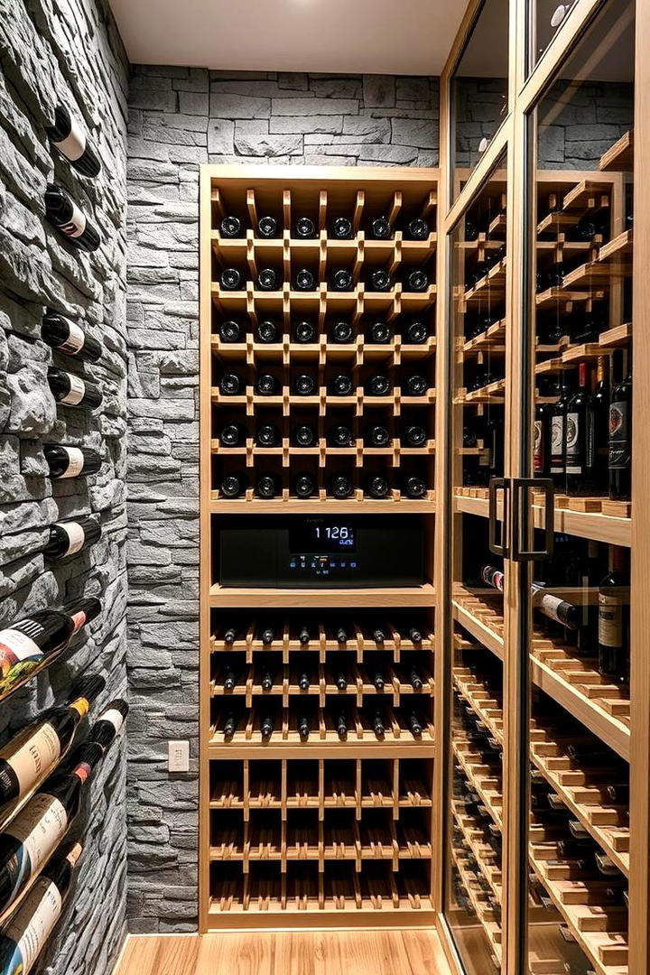 Polished Wine Cellar Style - 30 Grey and White House Interior Design Ideas