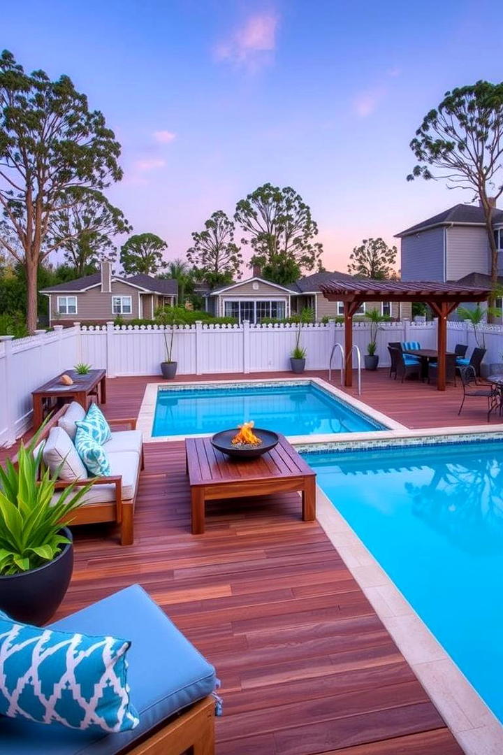 Poolside Deck Oasis - 21 Backyard Deck Ideas