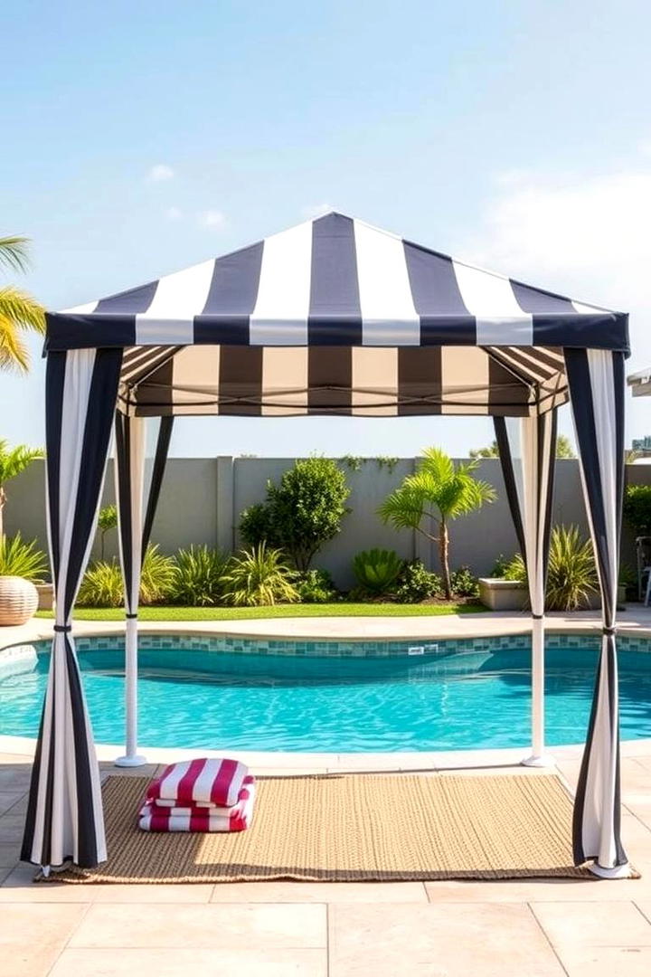 Pop up Tents for Instant Poolside Retreat - 30 Pool Shade Ideas