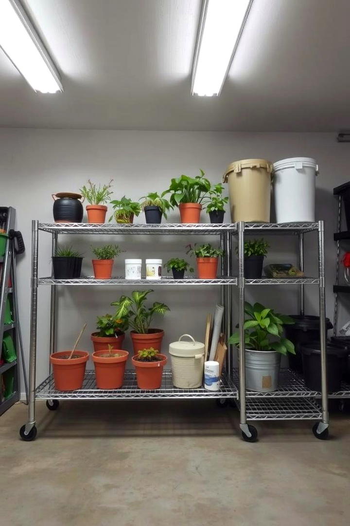 Portable Garage Shelving - 30 Garage Shelving Ideas