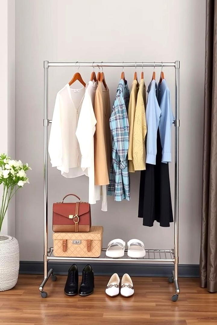 Portable Garment Racks - 21 Clothes Storage Ideas