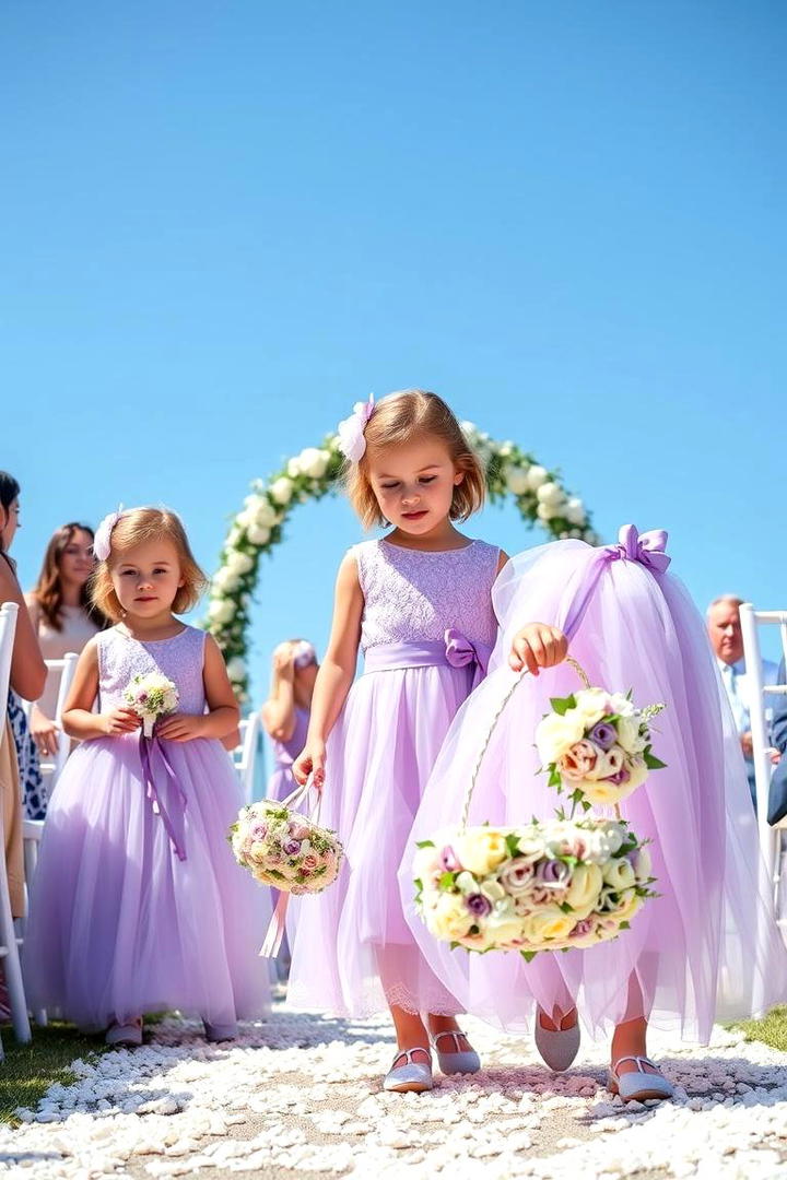 Purple Flower Girl Dresses - 17 Purple Wedding Theme Ideas