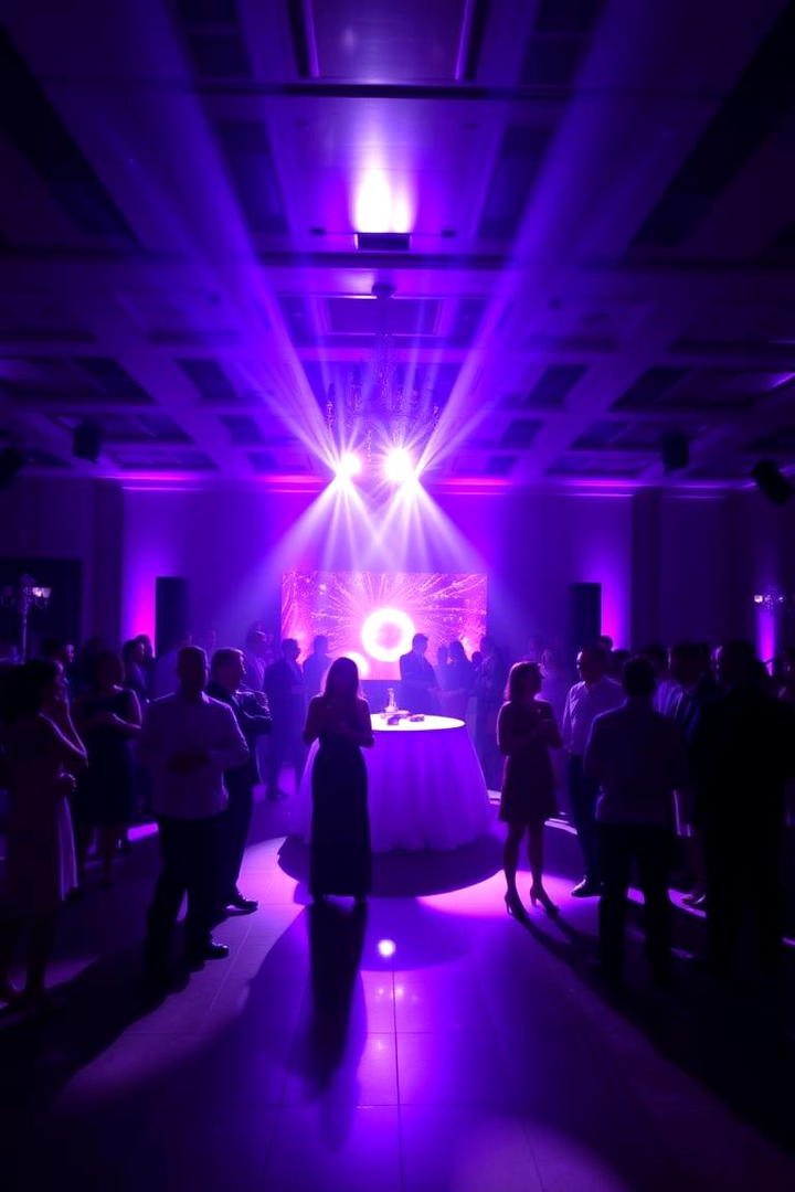 Purple Lighting Effects - 17 Purple Wedding Theme Ideas