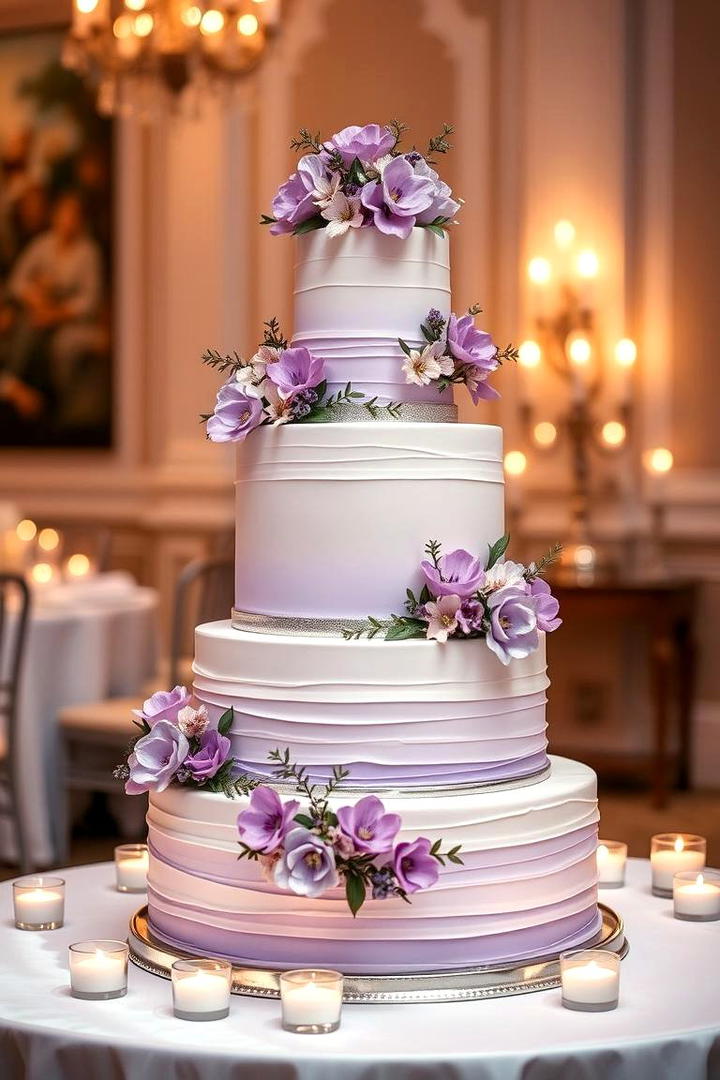 Purple Wedding Cake - 17 Purple Wedding Theme Ideas