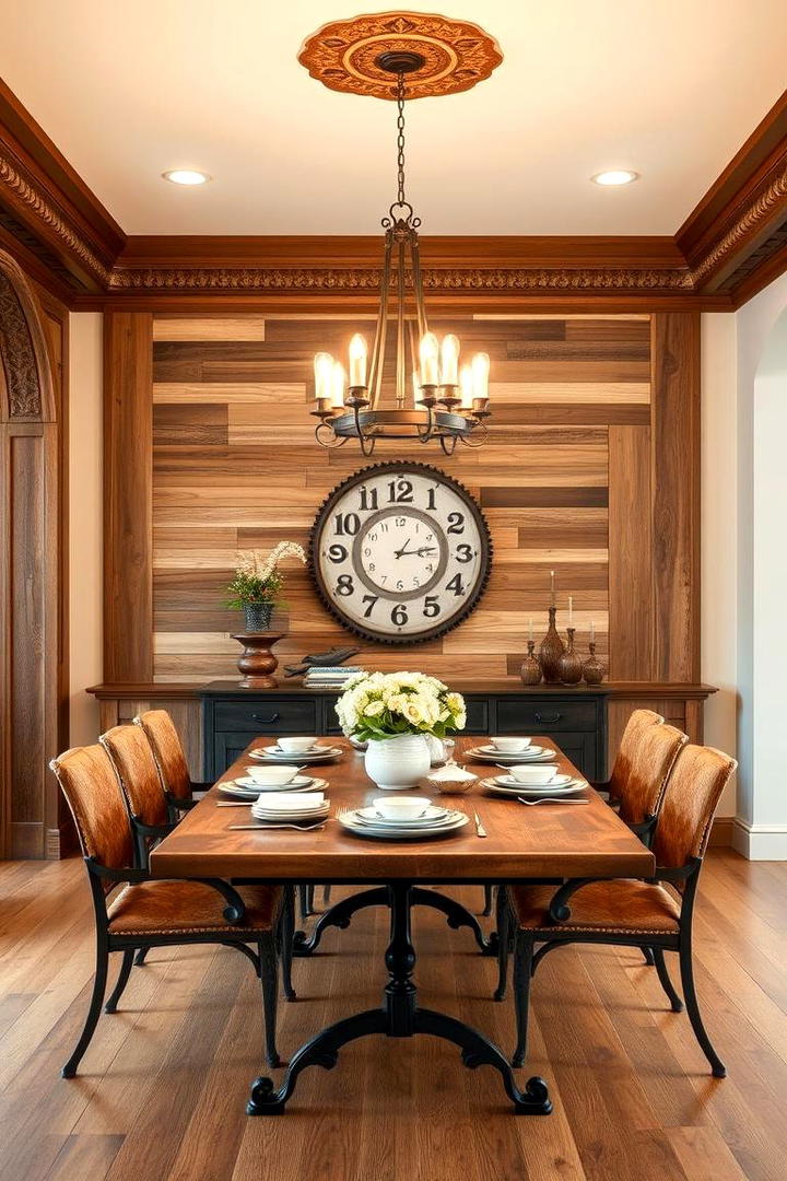 Quaint Wooden Details - 21 French Country Dining Room Ideas