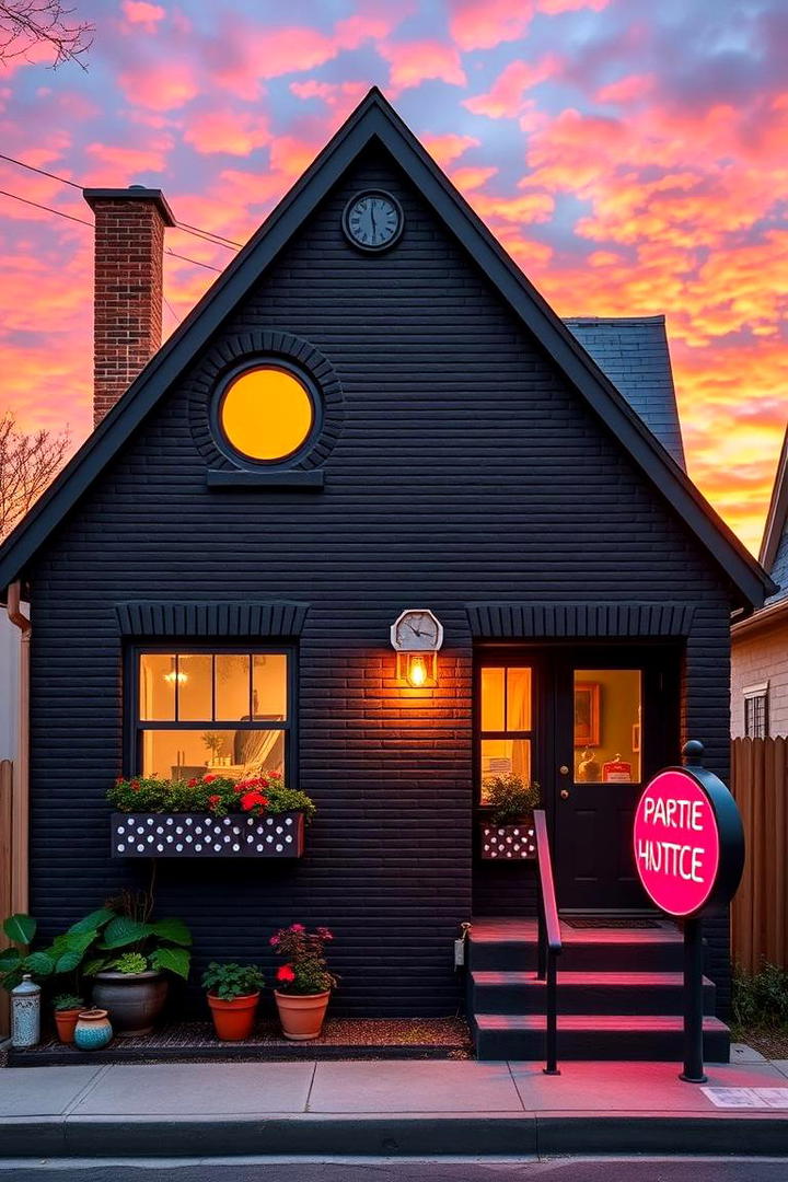 Quirky Black Brick Bungalow - 30 Black Brick House Exteriors