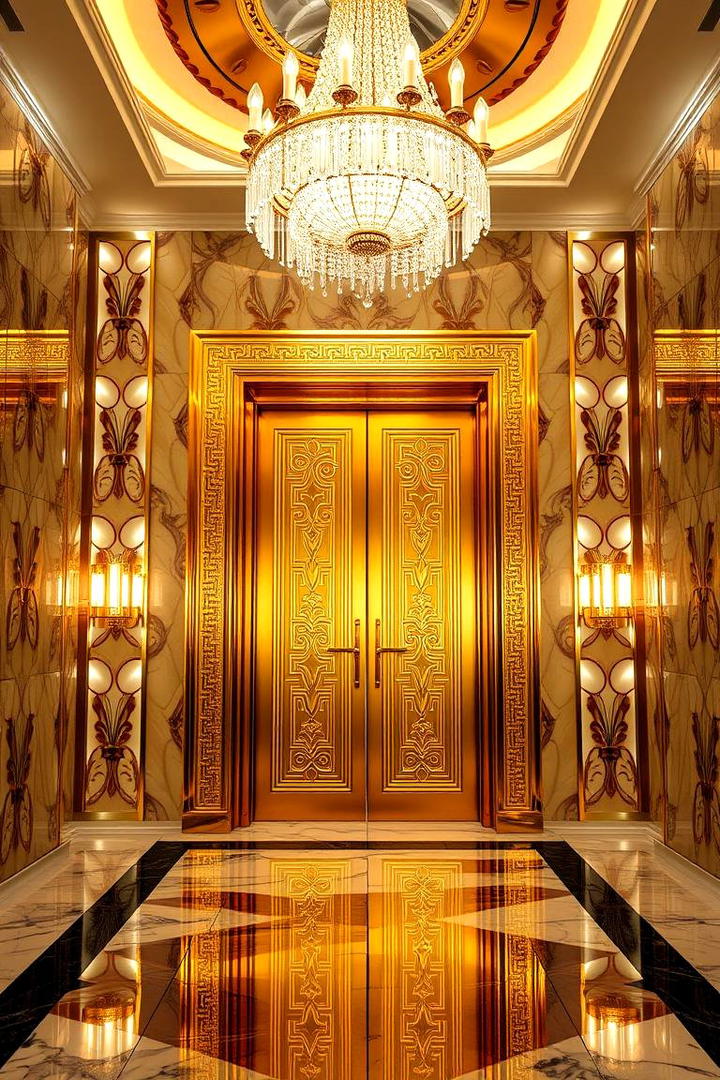 Radiant Gold - 30 Interior Door Color Ideas