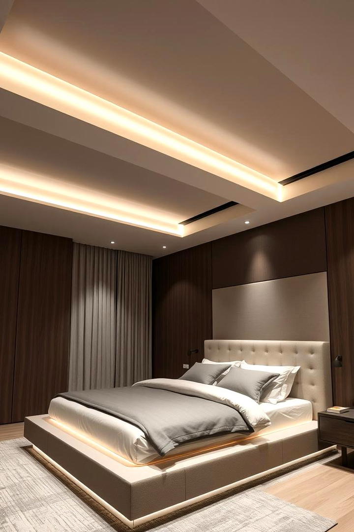 Recessed Beam Lighting Elegance - 21 Decorative Ceiling Beam Ideas