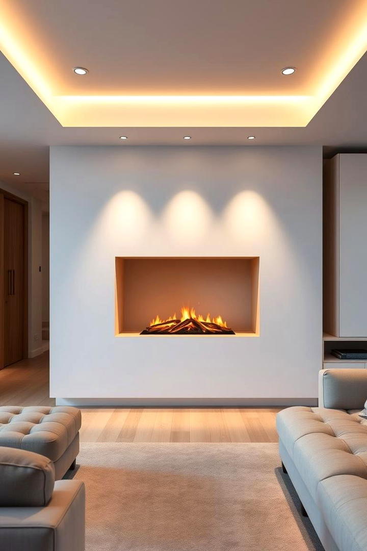 Recessed Built In Fireplace - 21 Modern Fireplace Ideas