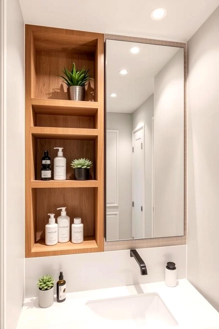 Recessed Shelving - 21 Bathroom Storage Ideas