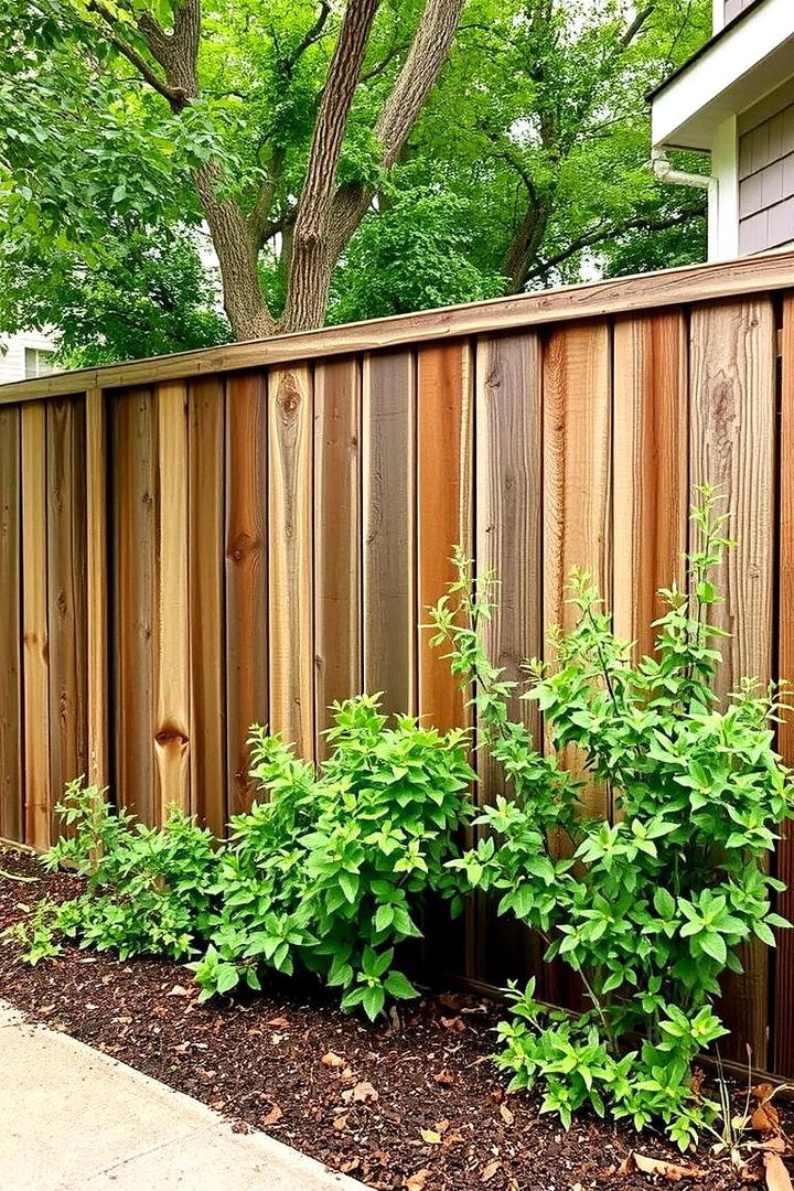 Reclaimed Timber Fence - 21 Front Yard Fence Ideas