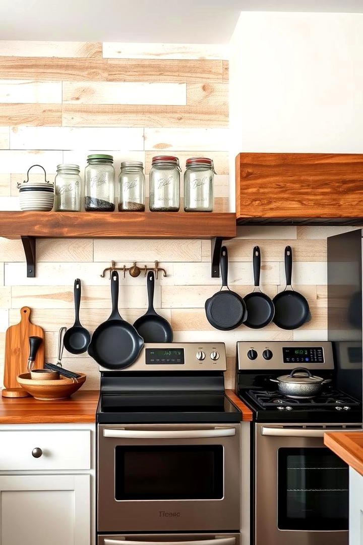 Reclaimed Wood Accents - 21 Farmhouse Kitchen Ideas