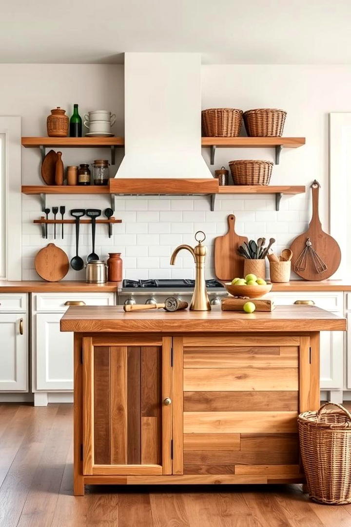 Reclaimed Wood Accents - 21 Country Kitchen Ideas