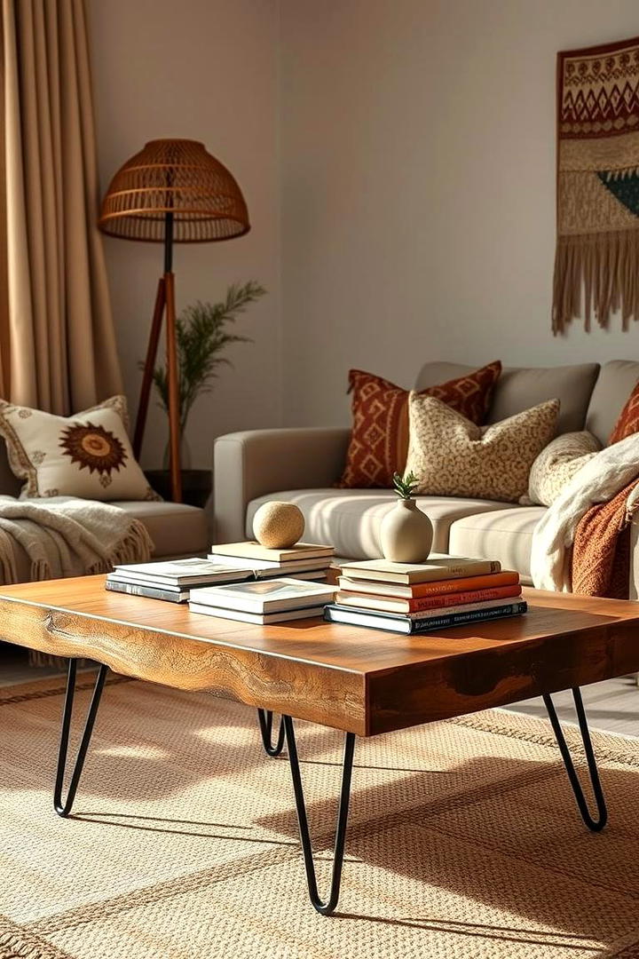 Reclaimed Wood Coffee Table - 30 Boho Farmhouse Decor Ideas