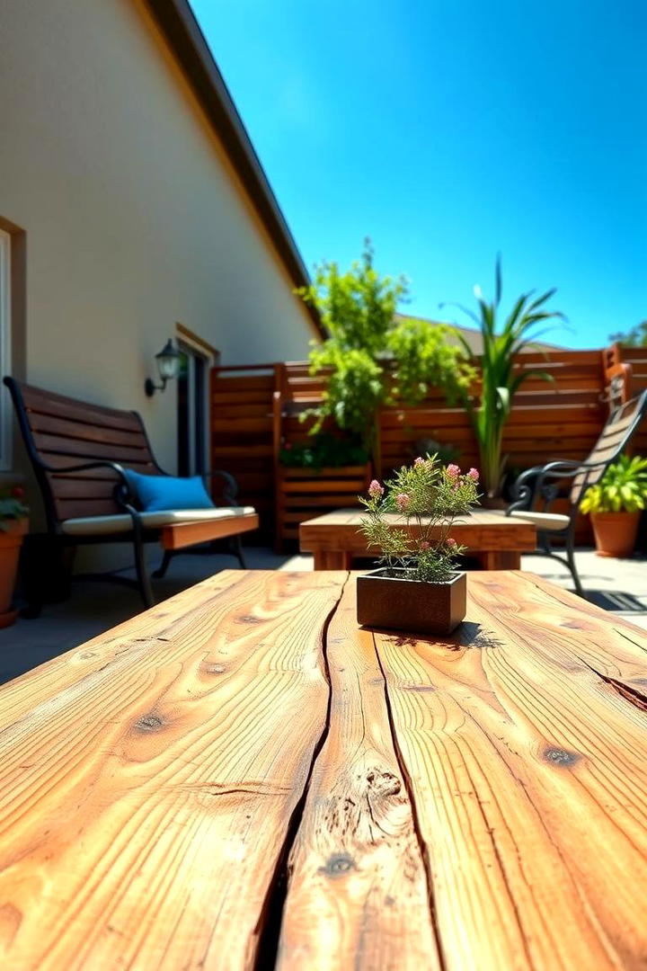 Reclaimed Wood Furniture - 30 Rustic Patio Ideas