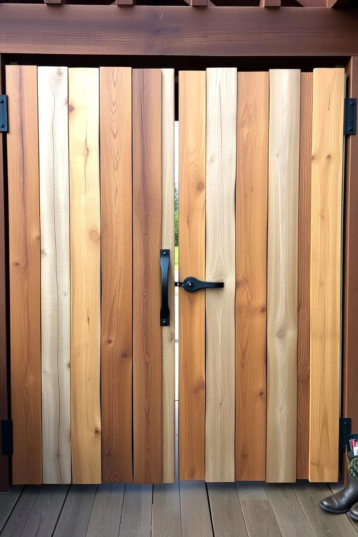 Reclaimed Wood Innovation - 30 Deck Gate Ideas