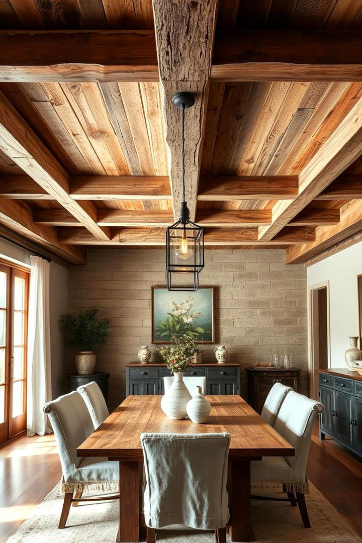 Reclaimed Wood Revival - 21 Decorative Ceiling Beam Ideas