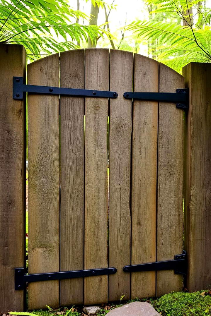 Reclaimed Wood Rustic Charm - 30 garden gate ideas