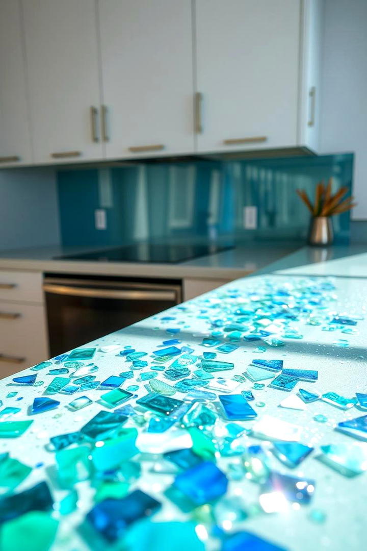 Recycled Glass Eco Countertops - 21 Kitchen Countertop Ideas