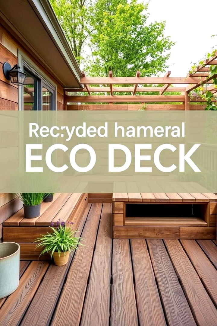 Recycled Material Eco Deck - 21 Above-ground Pool With Deck Ideas