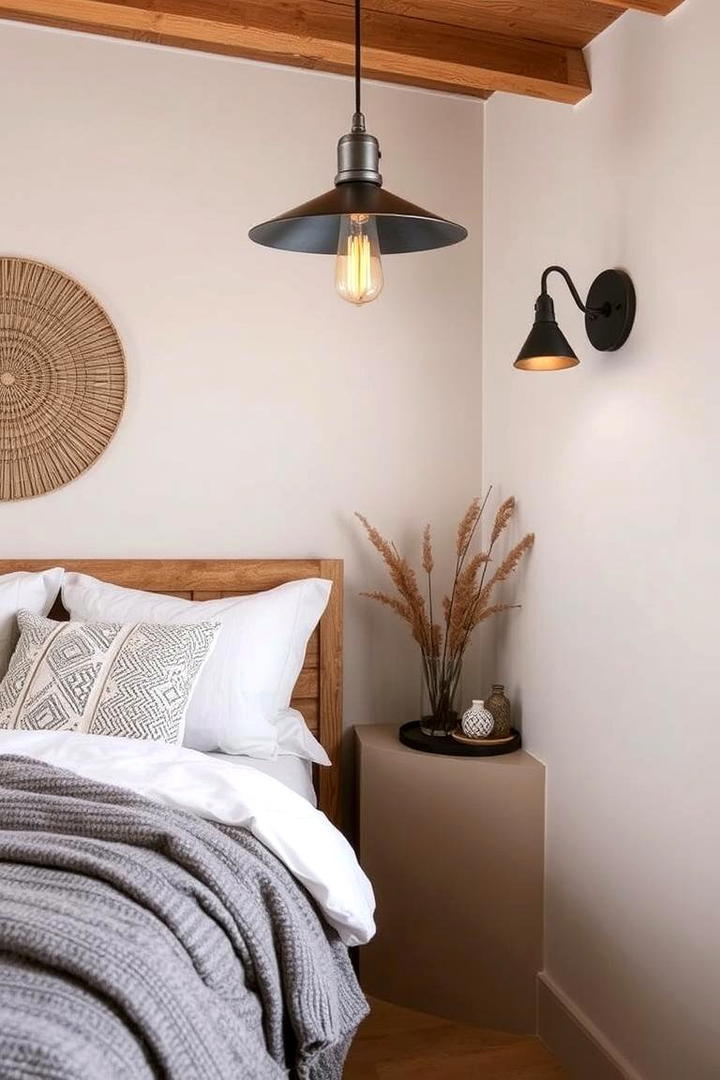 Recycled Metal Accents - 21 earthy bedroom ideas