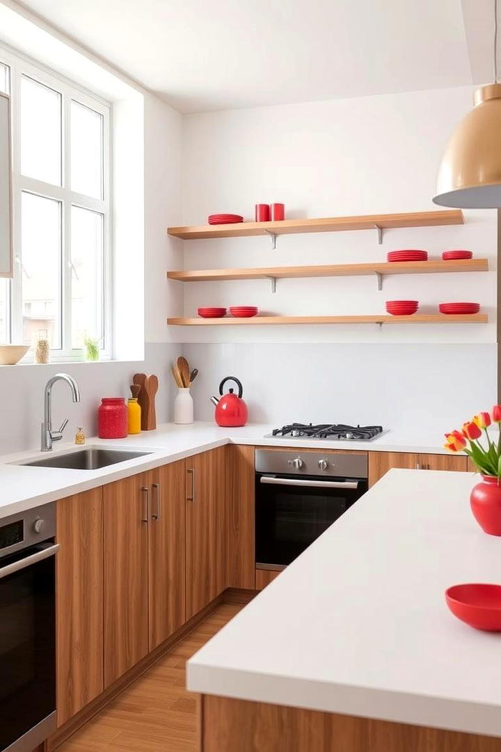 Red Accents for a Subtle Statement - 17 Red Kitchens