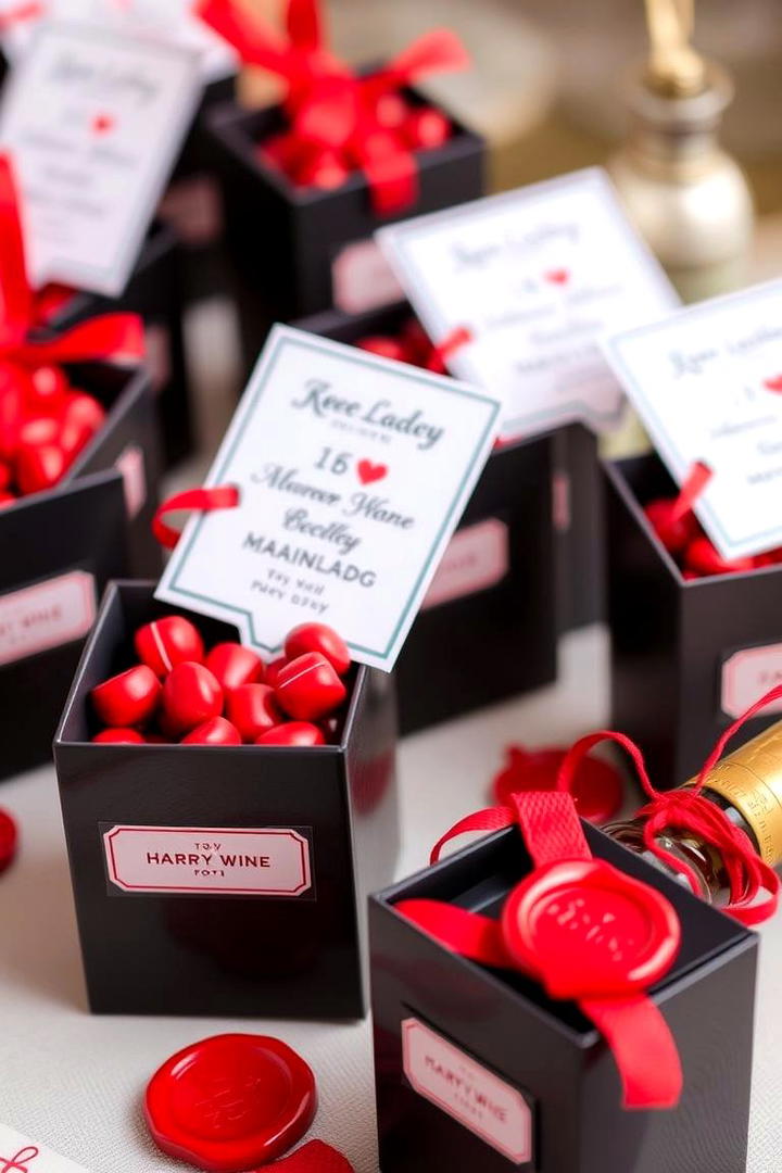 Red and Black Wedding Favors - 17 Red and Black Wedding Ideas