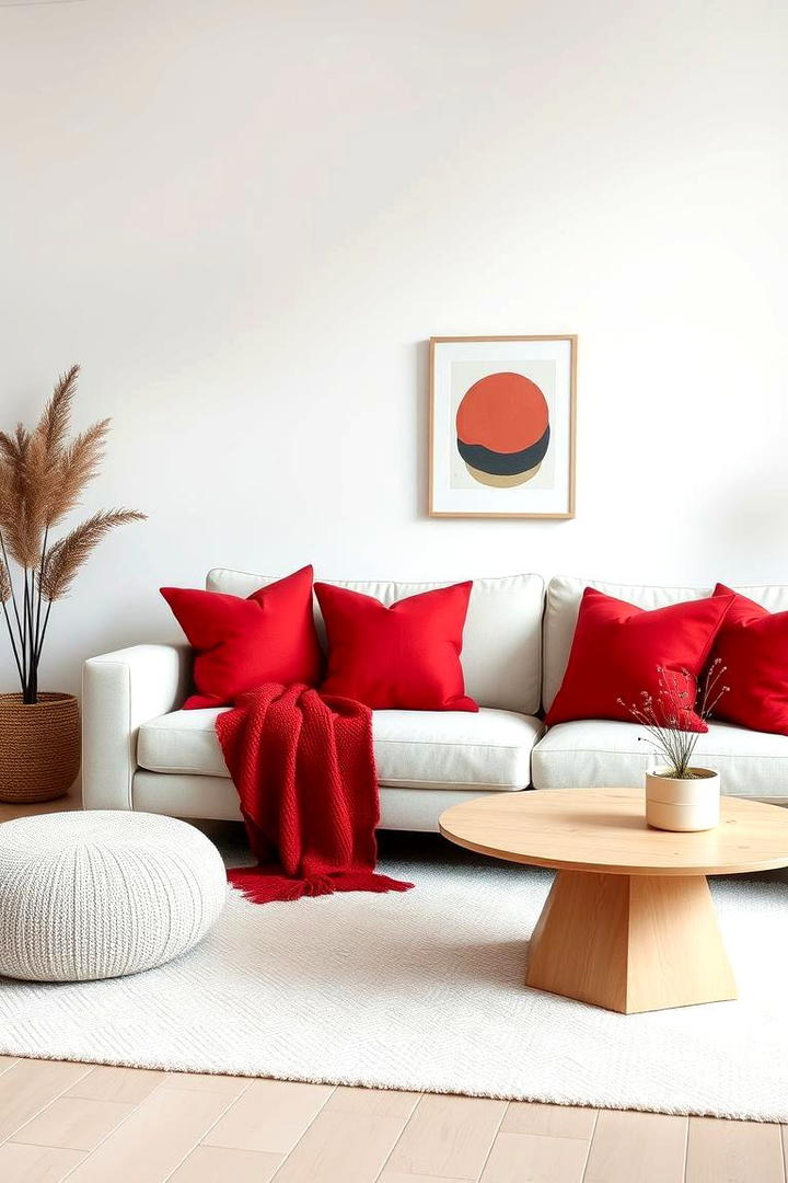 Red in Modern Scandinavian Design - 17 Red Living Room Ideas