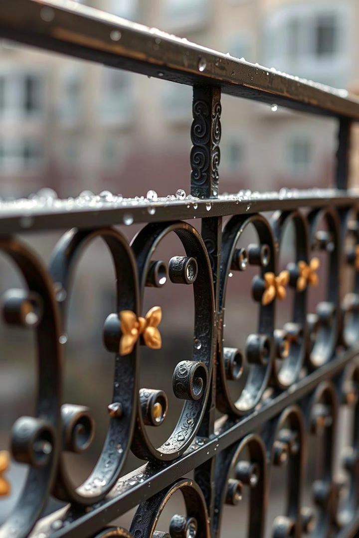 Refined Decorative Detailing - 30 Metal Deck Railing Ideas