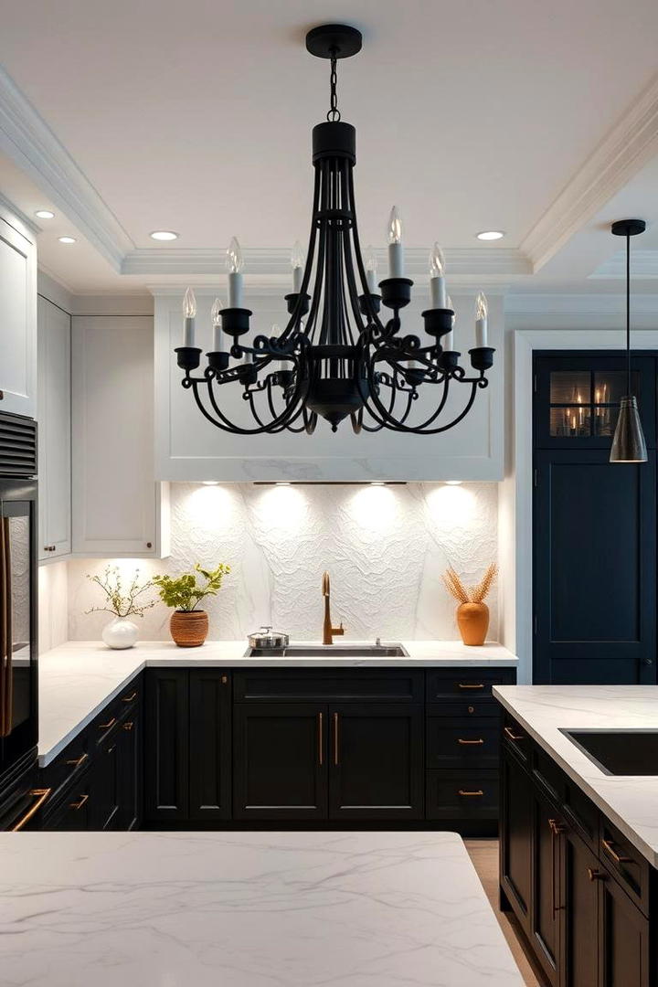 Refined Kitchen Ambience - 21 Black and White Kitchen Ideas