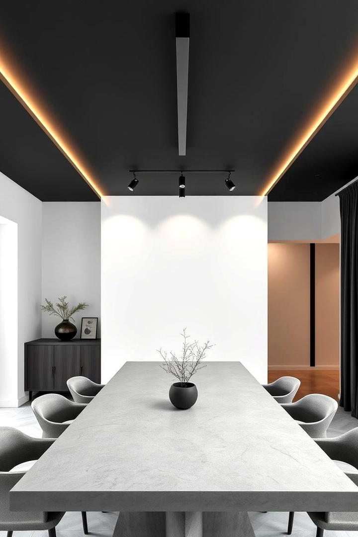 Refined Matte Finishes - 30 Dining Room Ceiling Ideas