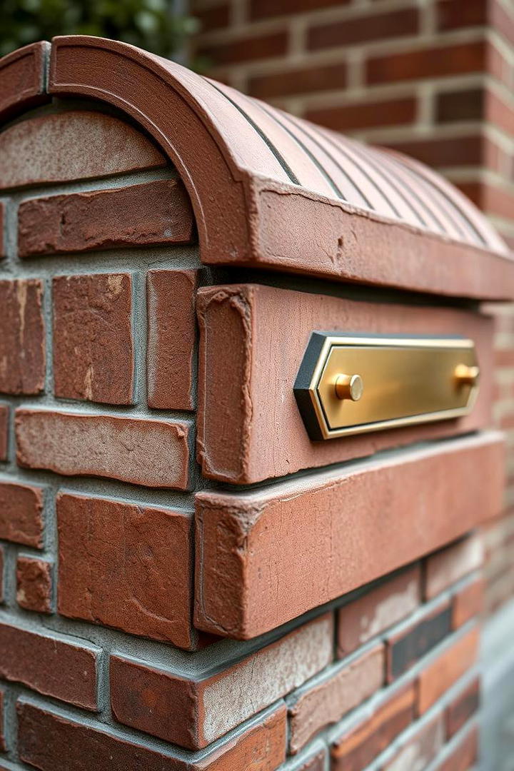 Refined Quality Brick Mailbox - 30 Brick Mailbox Ideas