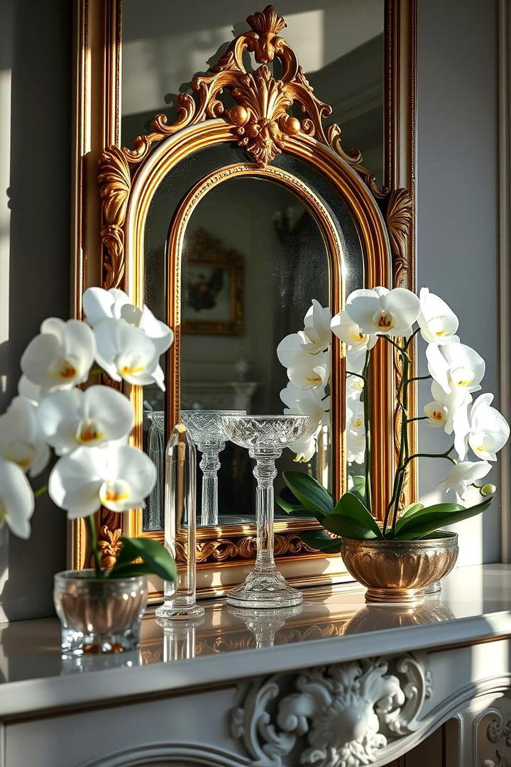 Reflective Artistry - 30 Spring Mantel Decor Ideas