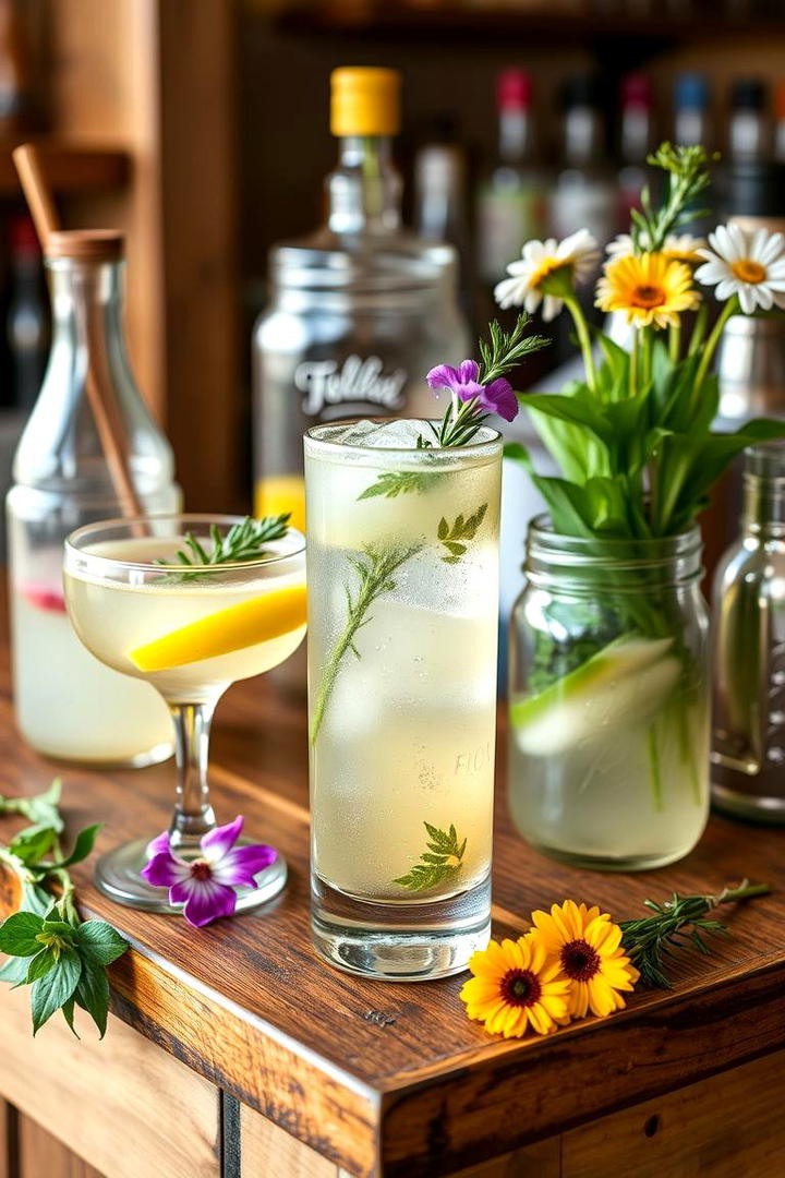 Refreshing Spring Cocktail Bar - 21 Spring Wedding Ideas