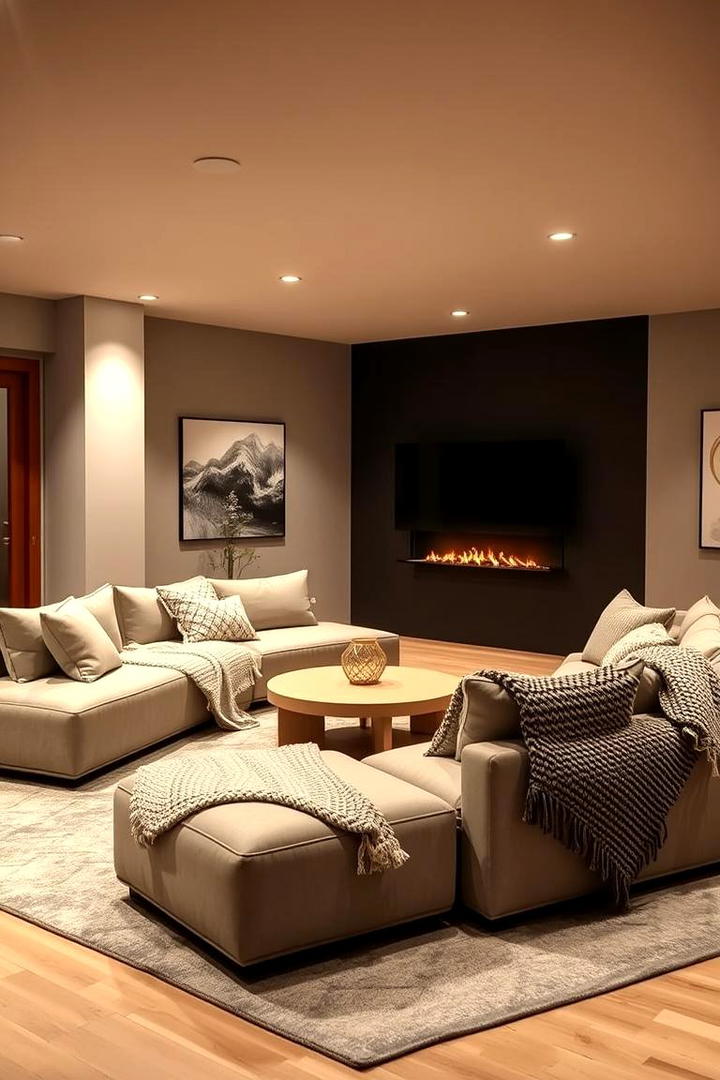 Relaxing Lounge Space - 21 Basement Ideas