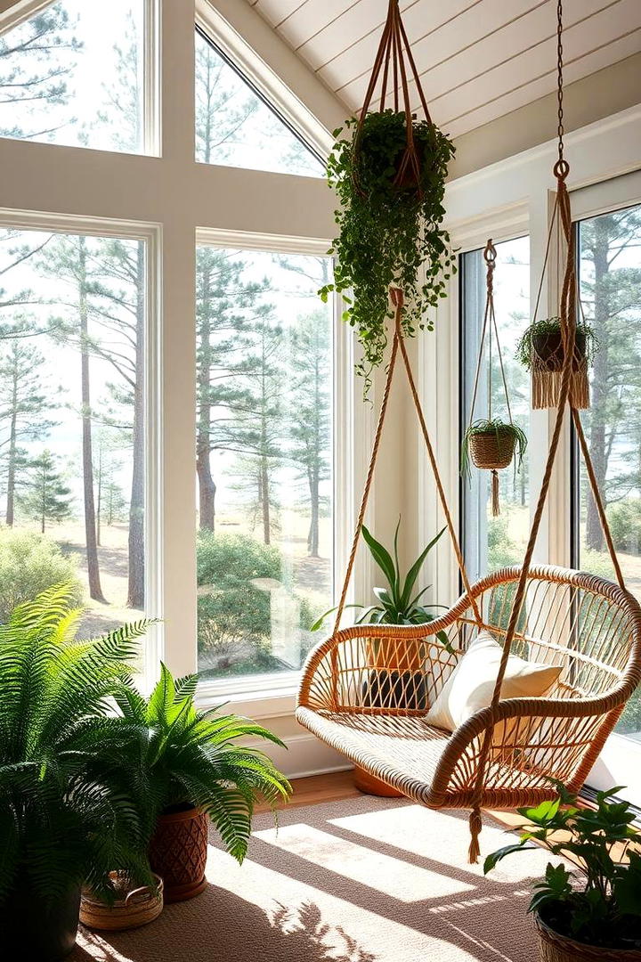 Relaxing Sunroom Oasis - 21 Lake House Decorating Ideas