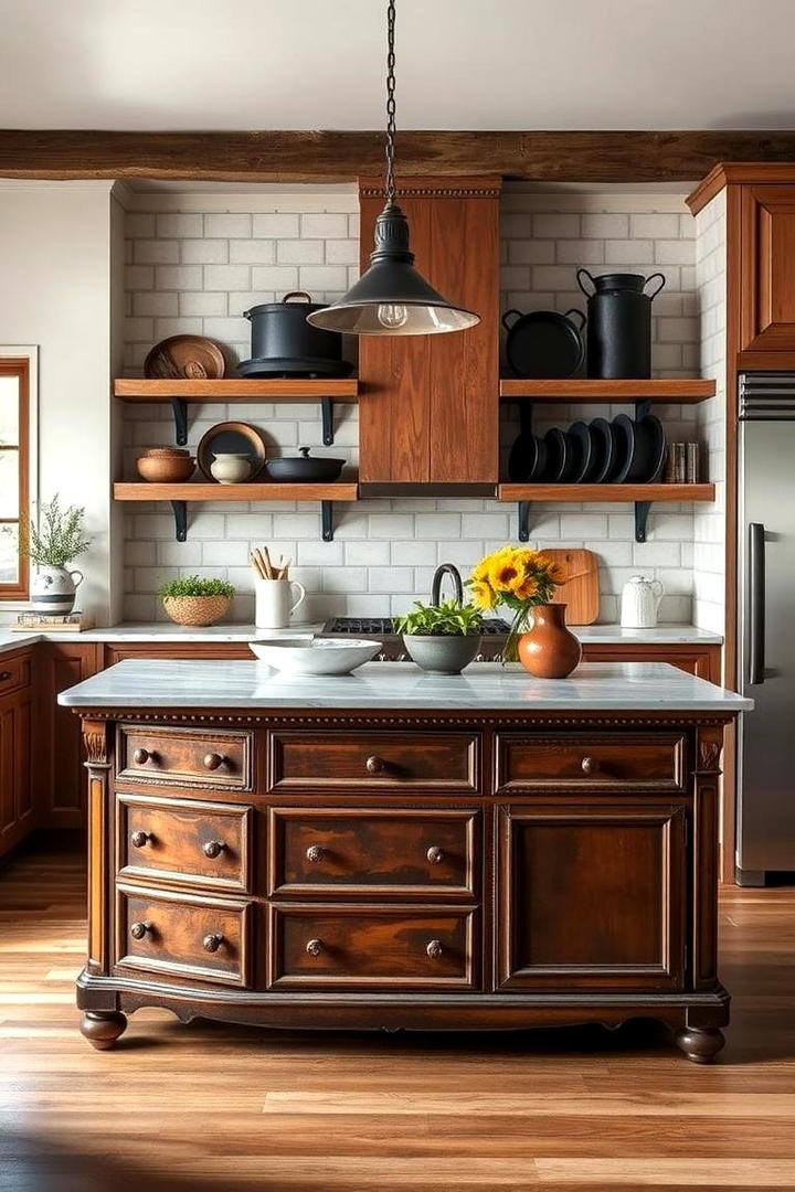 Repurposed Furniture Magic - 30 Cottage Kitchen Ideas