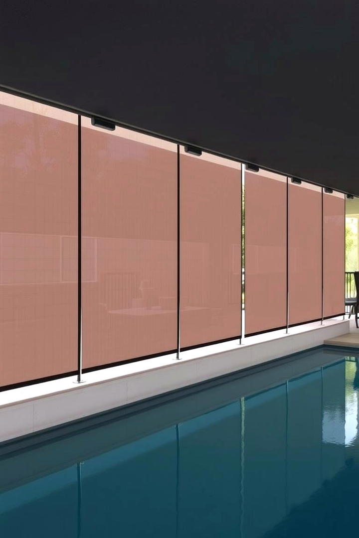 Retractable Poolside Screens - 17 Pool Shade Ideas