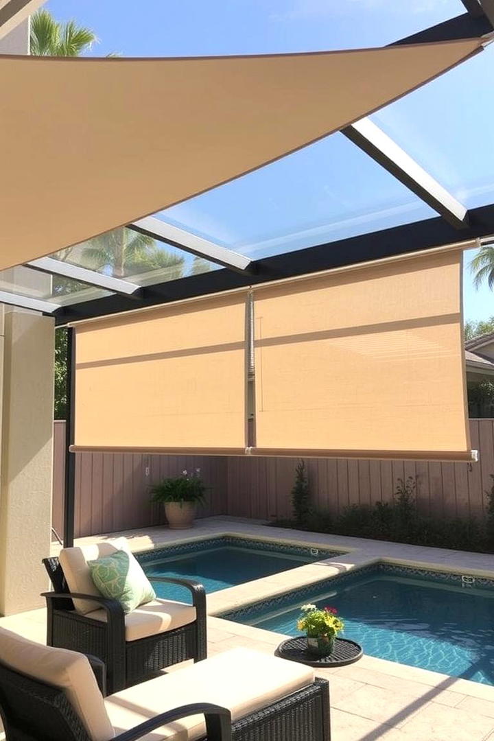 Retractable Shade Blinds - 17 Pool Shade Ideas