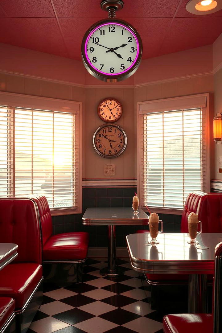 Retro Diner Style Breakfast Nook - 21 Breakfast Nook Ideas