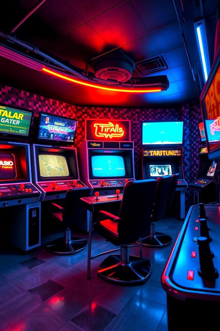 Retro Game Room - 30 Teen Hangout Room Ideas