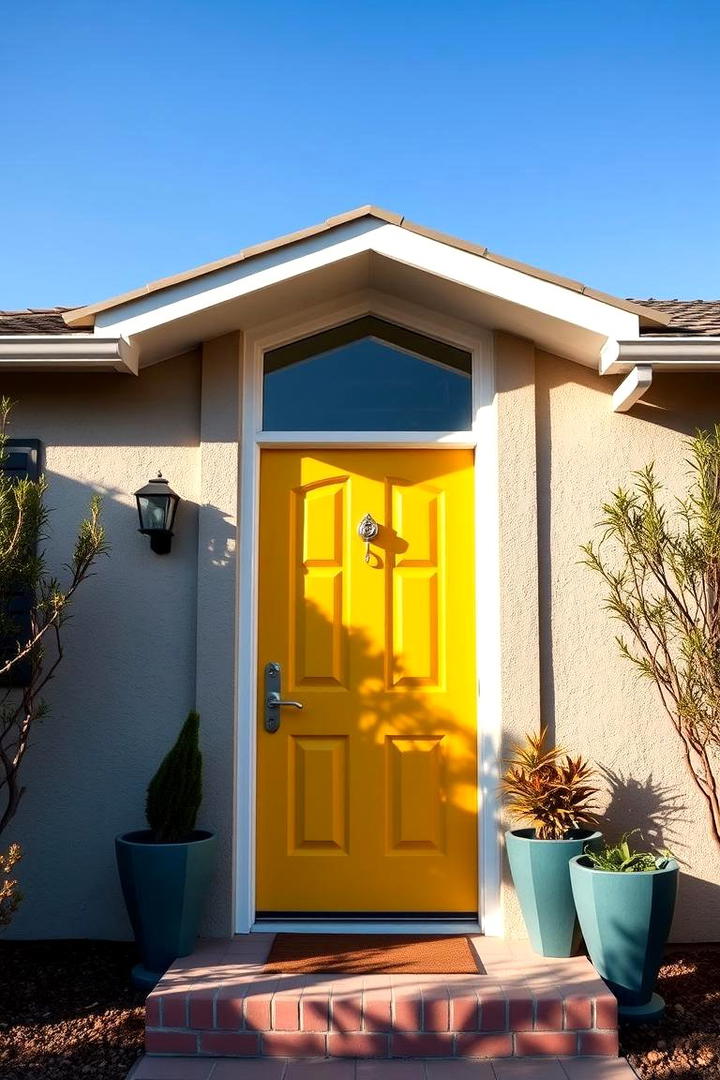 Retro Mustard Yellow - 30 Mid Century Front Door Colors