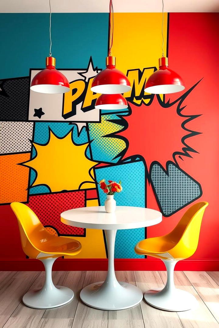 Retro Pop Art Inspirations - 30 Dining Room Accent Wall Ideas