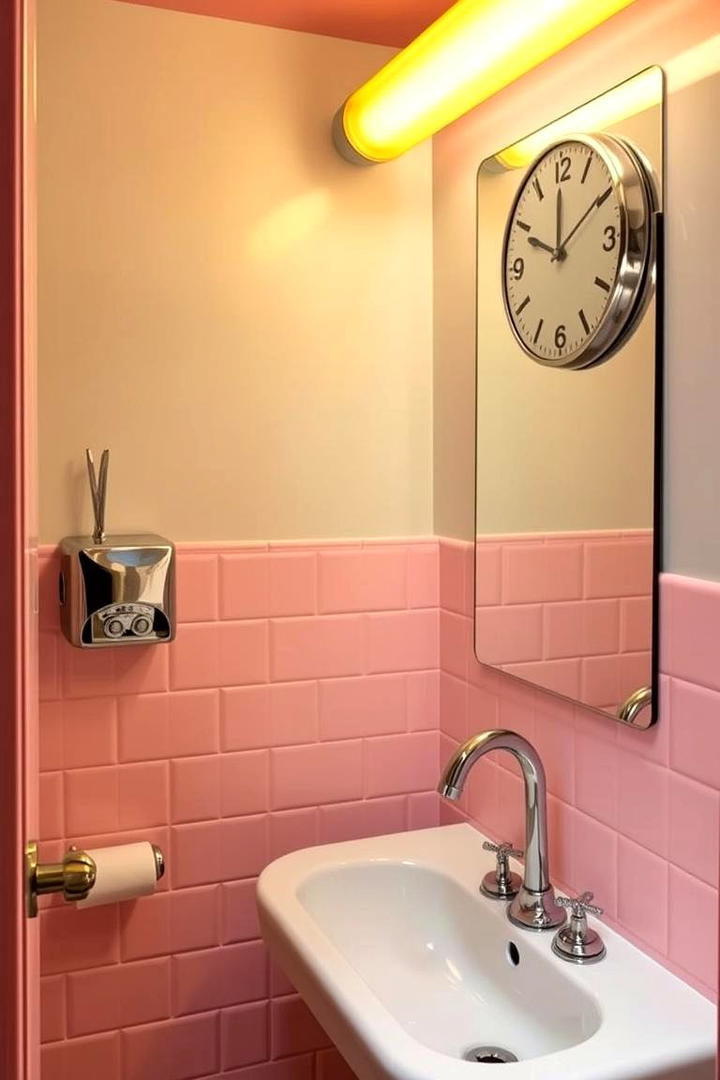 Retro Revival Powder Room - 21 Powder Room Ideas